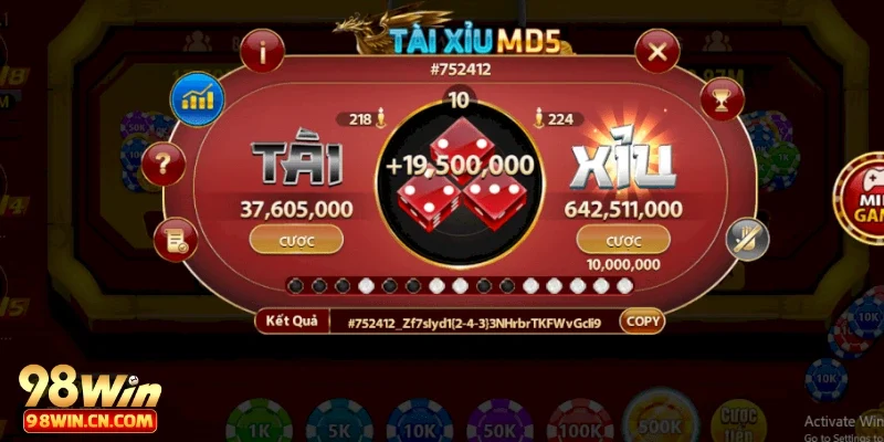 Các lựa chọn cược phổ biến trong game bài tài xỉu