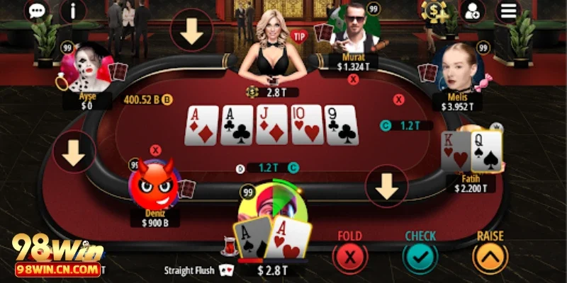 Chọn vị trí ngồi hợp lý trong poker online
