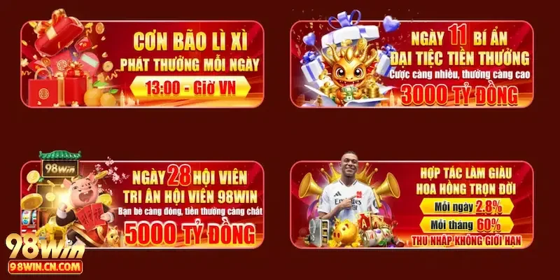Khuyến Mãi 98win 3 Quy trình và hướng dẫn tham gia và nhận thưởng khuyến mãi 98win